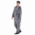 Snuggs Blanket Onesie Grey Checkered